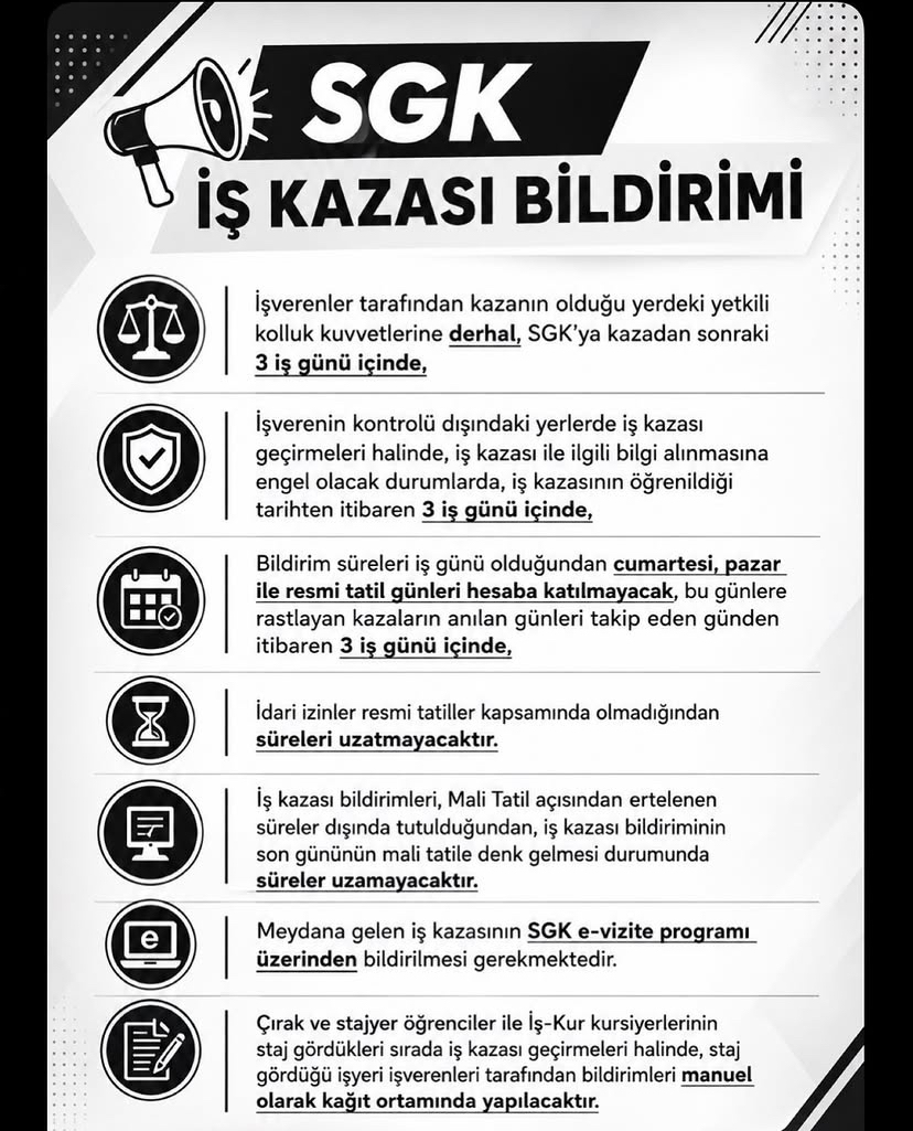 �� Kazas� Bildirimi